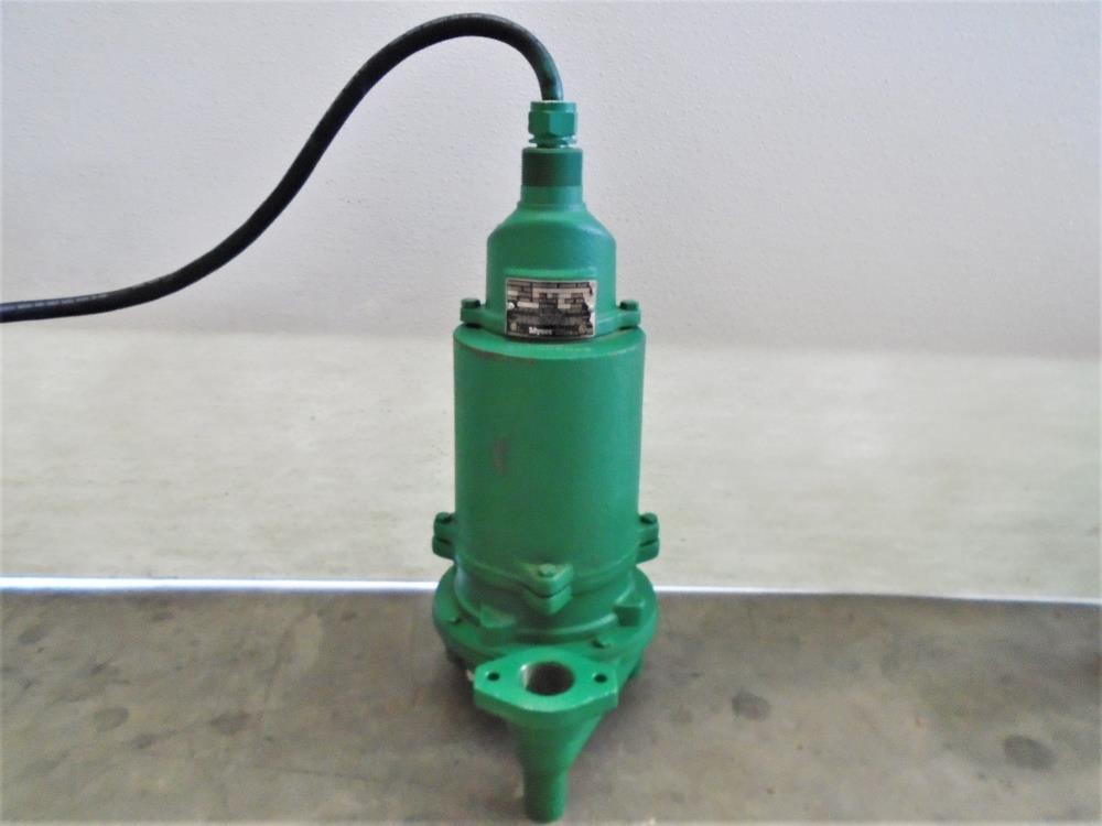 Myers 1-1/4" NPT Submersible Wastewaster Grinder Pump, Cast Iron, WGL20-21